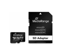 CARD MediaRange SD MicroSD Card 512GB UHS-1 Cl.10 inkl. Adapter | MR947 | 4260664878216