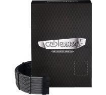 CableMod CableMod C-Series Pro ModMesh Sleeved 12V-2x6 12VHPWR Dual StealthSense Cable Kit for Corsair RMi, RMx (Black Label) - carbon | CM-PCSR-16X2KIT-NKC-R-SS | 703670116353