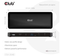 Club 3D 14-1 USB-C Quad Display Docking Station | CSV-2540 | 8719214473501