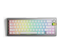 Glorious Gaming GMMK 3 PRO HE 65% Prebuilt Wireless klawiatura RF Wireless QWERTY US English Silver | GLO-KB-GMMK3-PRO-65-PB-HE-WL-SIL-US | 0840408300018