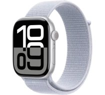 Apple Watch Series 10 GPS 46mm Silver Aluminium Case with Blue Cloud Sport Loop MWWN3 EU | 36388215 | 195949565199