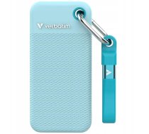 Zewnętrzny Verbatim Pocket SSD 2TB USB-C 3.2 gen.2 Black-polarny niebieski 32325 | 32325 | 023942323259