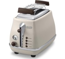 DeLonghi CTOV 2103.BG Icona Vintage Toaster cream | CTOV 2103.BG | 8004399761322