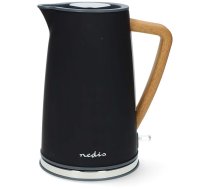 Nedis Electric Kettle | 1.7 l | Soft-Touch | Black | Rotatable 360 degrees | Concealed heating element | Strix® controller | Boil-dry protection | KAWK510EBK | 5412810451166 | AGDM-CZAJ-NDIS-001