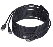 Kabel StarTech .com 10ft (3m) DisplayPort and USB 5Gbps KVM Cable, 4K 60Hz, DP 1.2 and USB Combo Cable for KVM es, 3.1 m, USB, USB, HDMI, Black, DisplayPort + USB 3.2 Gen 1 Type-A | DU12210-KVM-CABLE | 0065030912839