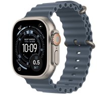 Apple Watch Ultra 3 GPS + Cellular 49mm Natural Titanium Case | Anchor Blue Ocean Band | MEWH4QP-A | 195950608830