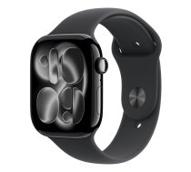 Apple Watch Series 11 GPS + Cellular 46mm Space Gray Aluminum Case with Sport Band (black) - S/M | MFC94ZR/A | 0195950630800