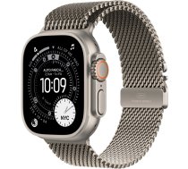 Apple Watch Ultra 3 GPS + Cellular 49mm Natural Titanium Case with Natural Titanium Milanese Loop - Small | MEWW4QF/A | 0195950609578 | Q502-0CC