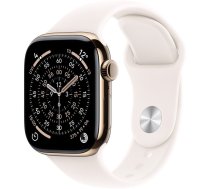 Apple Watch Series 11 GPS + Cellular 42mm Gold Titanium Case with Sport Band (light blush) - S/M | MF8W4ZR/A | 0195950629460 | Q502-0AN