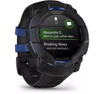 Garmin Instinct® 3 – Instinct® 3 – 50 mm, AMOLED Black with 26 mm Bolt Blue Silicone Interchangeable Band | 010-03020-03 | 0753759357153
