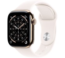 Apple Watch Series 11 GPS + Cellular 46mm Gold Titanium Case with Light Blush Sport Band - S/M | MFD54MP/A | 195950629781 | ATAPPZAS11MFD54