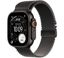 Apple Watch Ultra 3 GPS + Cellular 49mm Black Titanium Case with Black Titanium Milanese Loop - Large | MF1T4QP/A | 195950611045 | ATAPPZASU3MF1T4