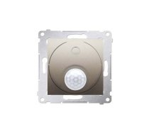 Kontakt-Simon Łącznik z czujnikiem ruchu z przekaźnikiem Simon 54 złoty mat (DCR10P.01/44) | WMDR-001R00-044 | 5902787826338