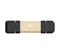 Silicon Power DS72 USB flash drive 250 GB USB Type-A / USB Type-C 3.2 Gen 2 (3.1 Gen 2) Gold | SP250GBUC3S72VPG | 4713436162520