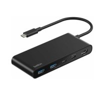 Belkin CONNECT USB-C 7-in-1 z podwójnymi portami USB-C schw.AVC023hqBK | AVC023HQBK | 0745883924332