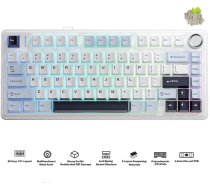 F75 EN / RU Layout Mechanical Gaming keyboard White Reaper switch | F75 | 6948391209241