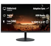 Acer SA272UP1bmipx - 144Hz | QHD | IPS | 27" | UM.HS2EE.109 | 4711474693266