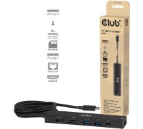 Club 3D CLUB3D CSV-2555 stacja dokująca Przewodowa Black | CSV-2555 | 8719214473785