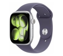 Apple Watch Series 11 GPS 42mm Aluminium srebrny z paskiem sport fioletowy S/M MEU64 | 42761188 | 195950631616