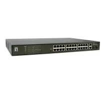 Level One 24x GE GEP-2821 2xGE 2xGSFP 19" 390W 24xPoE+ | GEP-2821 | 4015867223901