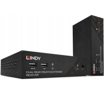 LINDY 100m Cat.6 Dual Head HDMI, USB & RS232 Extender | 39374 | 4002888393744