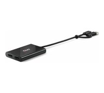 Club 3D Club3D Adapter USB-C (USB A Adapter) > 2x DP 4K@60Hz St/Bu retail | CSV-1478 | 8719214472993