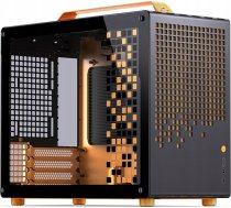 Jonsplus Z20 Micro-ATX case, with carrying handle - black/orange | Z20 BLACK-ORANGE | 6970620553832