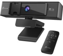 Kamera internetowa j5create 4K Ultra HD 5X Zoom cyfrowy Black (JVCU435-N) | JVCU435-N | 4712795085945