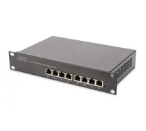Digitus 10" 8-portowy Gigabit Ethernet niezarządzalny (DN-80114-1) | DN-80114-1 | 4016032509288