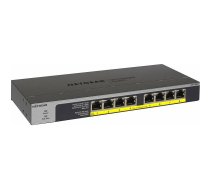 NETGEAR GS108LP Unmanaged Gigabit Ethernet (10/100/1000) Power over Ethernet (PoE) 1U Black, Grey | GS108LP-100EUS | 606449134971 | SWTNGENIE0030