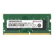 Transcend JetRam, SODIMM, DDR4, 8 GB, 2400 MHz, CL19 (JM2666HSB-8G) | JM2666HSB-8G | 0760557842651