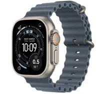 Apple Watch Ultra 3 (2025) GPS + Cellular 5G 49mm Natural Titanium Case with Anchor Blue Ocean Band EU MEWH4 | MEWH4LWA | 195950481259
