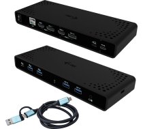i-tec Universal Dual 4K Display Docking Station 2xDP 2xHDMI LAN Audio Power Delivery 85W | CADUA4KDOCKPDB | 8595611707100 | AYITCS000000086