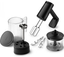 Philips Series 5000 hand mixer HR3781/20, 3-in-1, 5 Speed Settings, 500W, Black | HR3781/20 | 8720389024658