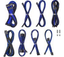 CableMod CableMod C-Series Pro ModMesh Sleeved 12V-2x6 12VHPWR Dual StealthSense Cable Kit for Corsair RMi, RMx (Black Label) - Black/blau | CM-PCSR-16X2KIT-NKKB-R-SS | 703670116407