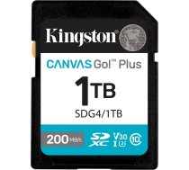 Kingston SDXC Canvas Go Plus Gen4 1TB C10 UHS-I U3 V30 | SDG4/1TB | 740617347791
