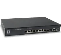 Level One 8x GE GEP-1061 2xGSFP 19" 180W 8xPoE+ | GEP-1061 | 4015867227350