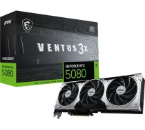 MSI GeForce RTX 5080 16G VENTUS 3X OC BLACK | MSI | 912-V531-680 | 4711377423779