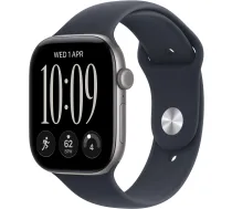 Apple Watch Series 12 (2026) space grey aluminium 42mm 5G navy blue sport band S/M | MJFX4ZR/A | 0195951230122
