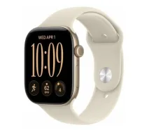 Apple Watch Series 12 GPS 42mm Gold Aluminium Case with Sand Sport Band - S/M | MJED4MP/A | 195951225791