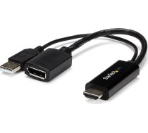 Adapter AV StarTech HDMI - DisplayPort + USB-A Black (HD2DP) | HD2DP