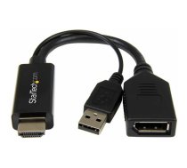 Adapter AV StarTech HDMI - DisplayPort + USB-A Black (HD2DP) | HD2DP | 065030861588