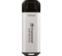 TRANSCEND ESD300S 512GB External SSD USB 10Gbps Type C Silver | TS512GESD300S | 760557863922
