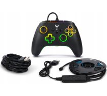 Pad PowerA PowerA Advantage kablet controller til Xbox Series X|S med Lumectra + RGB LED Strip - Sort | XBGP0076-01 | 0617885033414