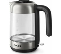 Philips 5000 series HD9339/80 electric kettle 1.7 L 2200 W Black, Stainless steel, Transparent | HD9339/80 | 8710103940302