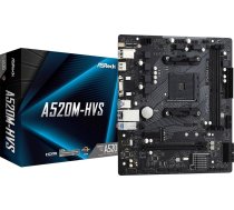 ASRock Motherboard A520M-HVS AM4 2DDR4 HDMI/VGA M.2 mATX | A520M-HVS | 4710483932311 | KBASRAA7A520U02