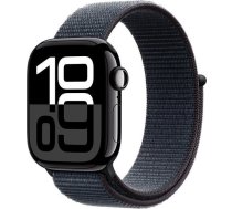 Apple Watch Series 10 GPS + Cellular 42 mm Jet Black Aluminium Case with Ink Sport Loop | MWX83ET/A | 0195949553653