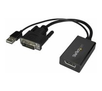Adapter AV StarTech DVI-D - DisplayPort + USB-A Black (DVI2DP2) | DVI2DP2 | 065030875851