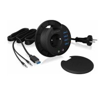 IcyBox ICY BOX IB-HUB1430 Desk Hub 80mm | IB-HUB1430 | 4250078169727