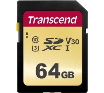 CARD Card 64GB Transcend sdxc SDC500S 95/60 MB/s | TS64GSDC500S | 0760557841173